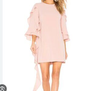 Alexis Dusty Rose Sofie Crepe Ruffle Dress